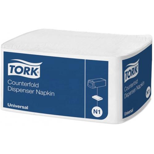 Dispenser Napkin - Tork&#174; Fastfold - N1 Universal - White - 1 Ply - 33cm (13&quot;)