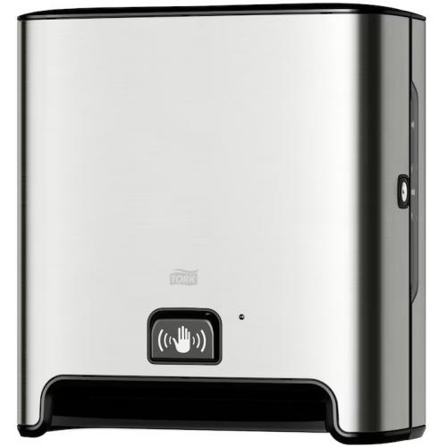 Hand Towel Roll Dispenser - with Intuition&#8482; Sensor - Tork&#174; Matic&#174; - Stainless Steel