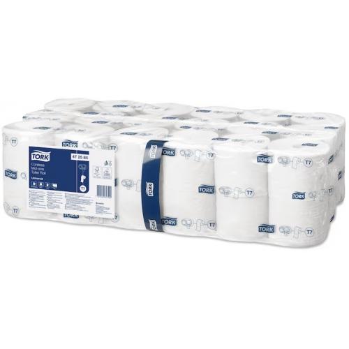 Toilet Roll - Mid-Size - Tork&#174; - T7 Coreless - Universal - White - 1 Ply - 149.5m