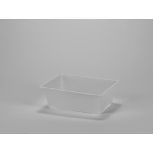 Microwavable Food Container - Rectangular - High Density Polyethylene - Natural - 75cl (26.4oz)
