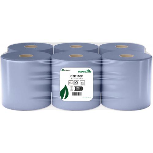 Centrefeed Roll - Jangro Contract - 2 Ply - Blue - 150m