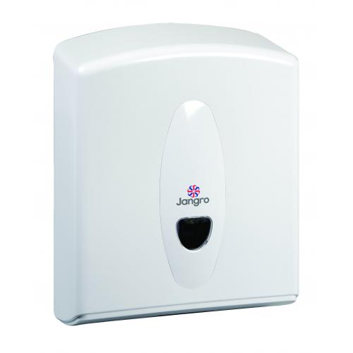 Hand Towel Dispenser - C & Mulitfold - Jangro - Dolphin - White