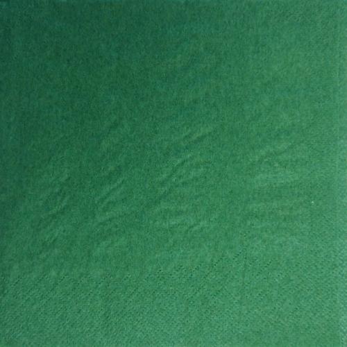 Lunch Napkin - Dark Green - 4 fold - 2 ply - 33cm