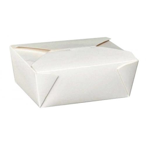Food Carton - Microwavable - Dispo-Pak - White - No: 8 - 131cl (46oz)