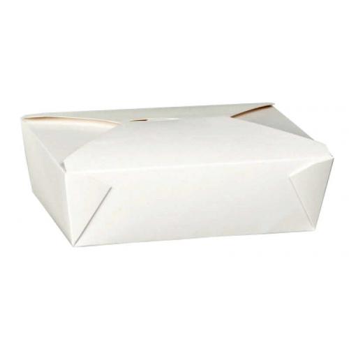 Food Carton - Microwavable - Dispo-Pak - White - No: 3 - 196cl (69oz)