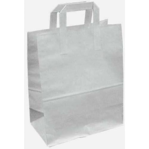 Take Away Paper Carrier Bag - White - Large