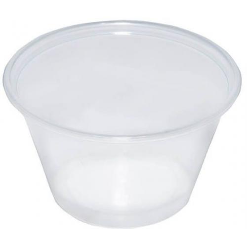 Portion Pot - Clear Plastic - 11.5cl (4oz)