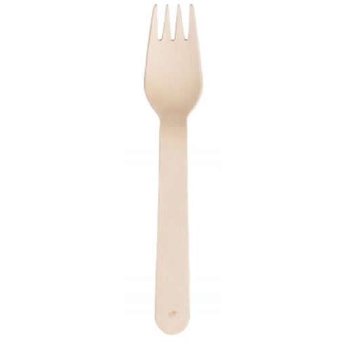 Forks - Biodegradable Birchwood - 16cm (6.25&quot;)