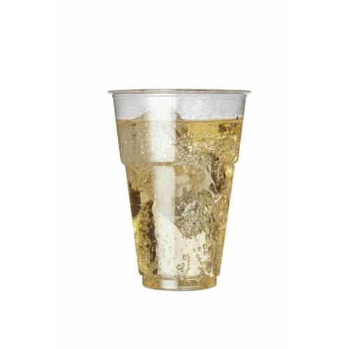 Disposable Plastic Glass - 250ml to Rim - Flexi-Glass - 25cl (8.8oz)