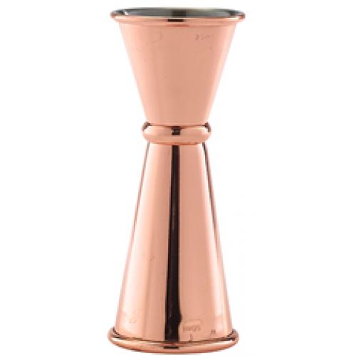 Jigger - Double Ended - Copper Plated Steel - 25 & 50ml