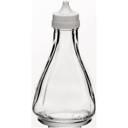 Vinegar Bottle - White Plastic Shaker Top - 12.5cm (4.9&quot;)