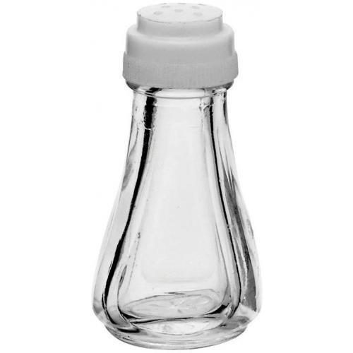 Pepper Shaker - White Plastic Top - Conical - 8.5cm (3.4&quot;)