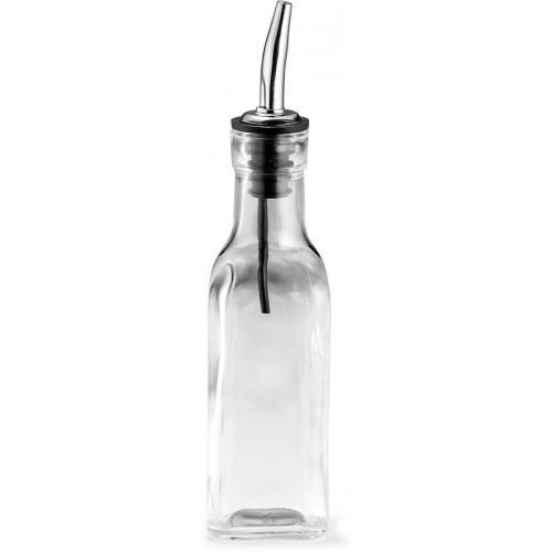 Oil or Vinegar Bottle - with Stainless Steel Pourer - 18cl (6oz)