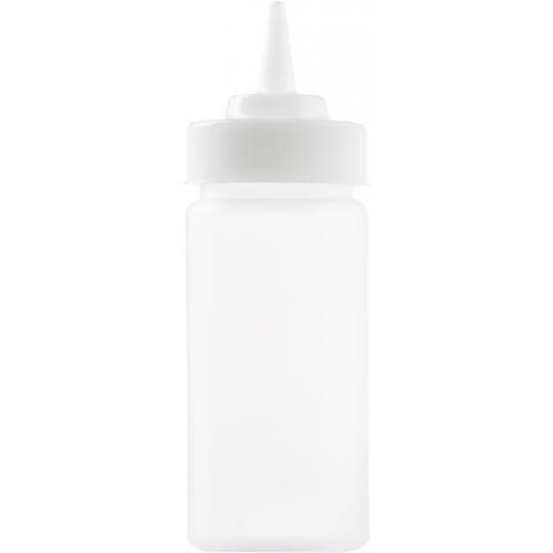 Squeeze Bottle Lid - Wide Mouth - Clear - 53mm Dia