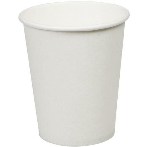Hot Cup - Single Wall - Paper - White - 6oz (18cl) - 73mm dia