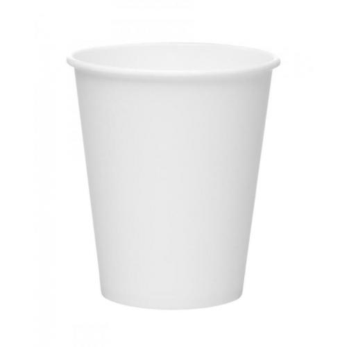 Hot Cup - Single Wall - Paper - White - 8oz (25cl) - 80mm dia