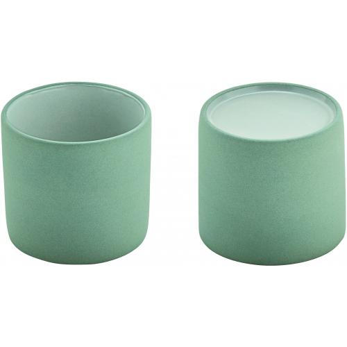 Espresso Cup - Cup & Plateau Combination - Stoneware - 2in1 Artisan - Grey & White - 9cl (3.25oz)