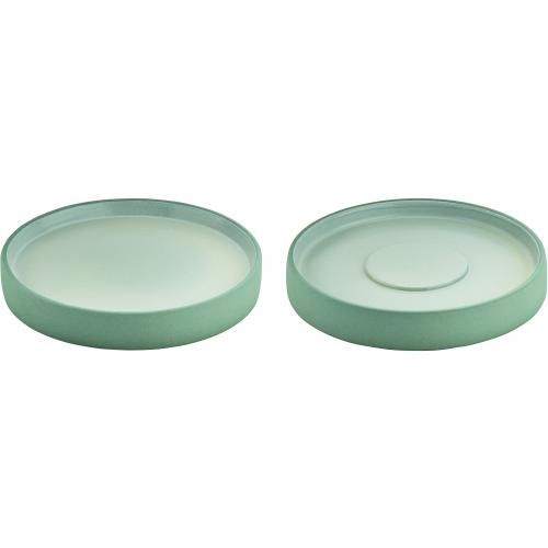 Saucer - Plate & Saucer Combination - Stoneware - 2in1 Artisan - Grey & White - 16cm (6.25&quot;)