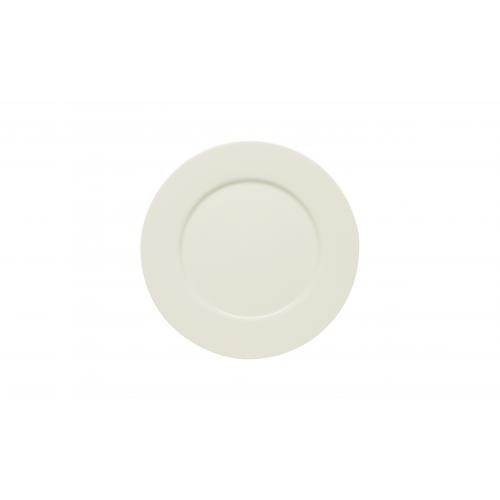 Wide Rimmed Plate - Porcelain - Purity - 22.5cm (8.9&quot;)