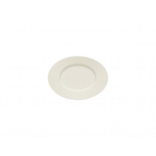 Plate - Oval - Rimmed - Porcelain - Purity - 18cm (7&quot;)