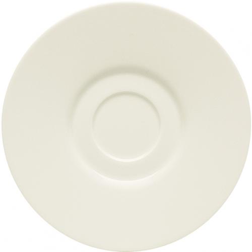 Double Well Saucer - Porcelain - Purity - 16.5cm (6.5&quot;)
