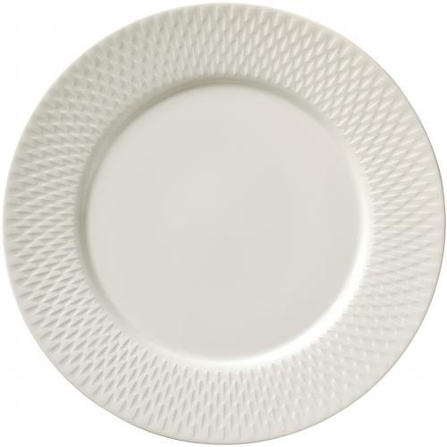 Wide Rimmed Plate - Porcelain - Purity - Reflections - 16.4cm (6.5&quot;)