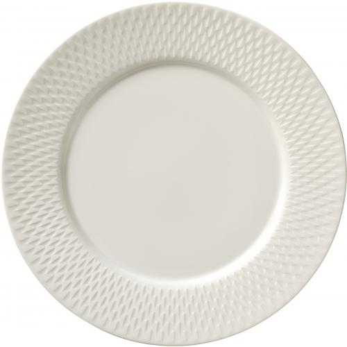 Wide Rimmed Plate - Porcelain - Purity - Reflections - 24cm (9.5&quot;)
