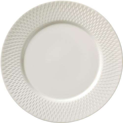 Wide Rimmed Plate - Porcelain - Purity - Reflections - 25.8cm (10.2&quot;)