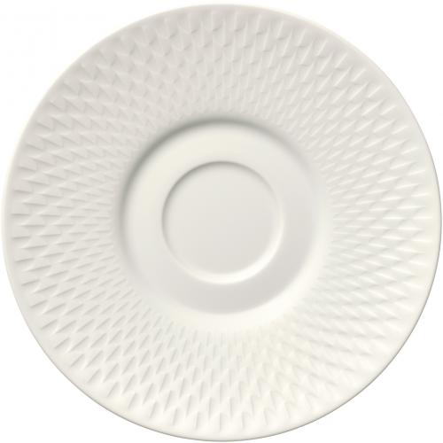 Double Well Saucer - Porcelain - Purity - Reflections - 16.5cm (6.5&quot;)