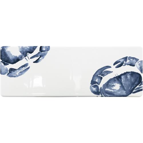 Plate - Rectangular - Porcelain - Maritime Ocean Breeze - 30cm (11.75&quot;)