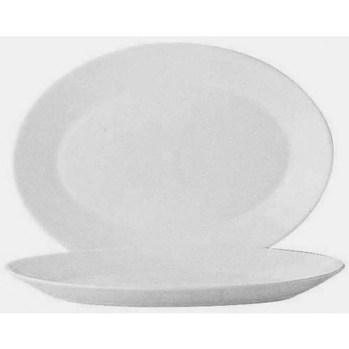 Plate - Oval - Opal Glass - Restaurant - 29.5cm (11.7.5&quot;)