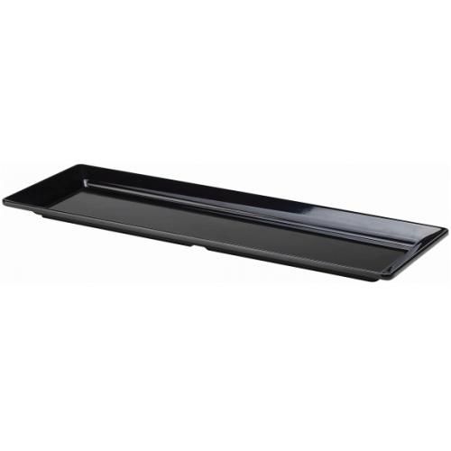 Platter - Rectangular - Melamine - Black - GN 2/4