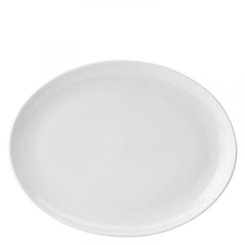 Plate - Oval - Porcelain - Pure White - 36cm (14&quot;)