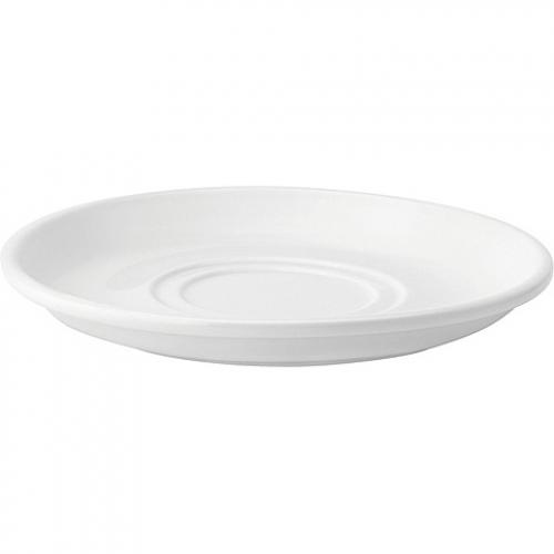 Double Well Saucer - Pure White - 18cm (7&quot;)