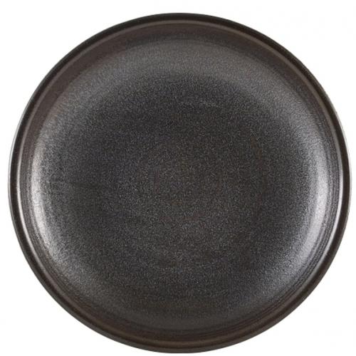 Coupe Plate - Deep - Terra Porcelain - Black - 21cm (8.25&quot;)