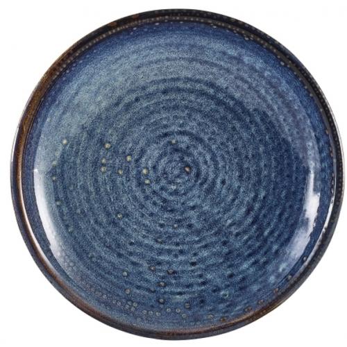 Coupe Plate - Deep - Terra Porcelain - Aqua Blue - 21cm (8.25&quot;)