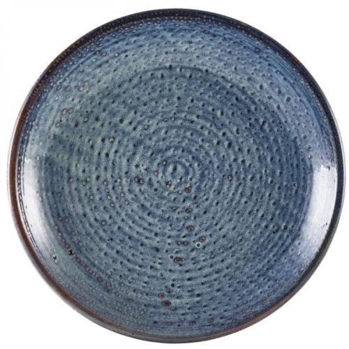 Coupe Plate - Deep - Terra Porcelain - Aqua Blue - 28cm (11&quot;)