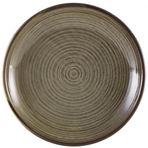 Coupe Plate - Deep - Terra Porcelain - Grey  - 28cm (11&quot;)