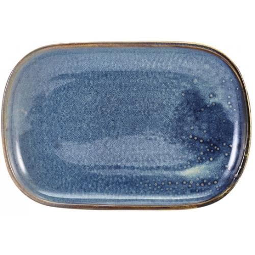 Plate - Rectangular - Terra Porcelain - Aqua Blue - 24cm (9.5&quot;)