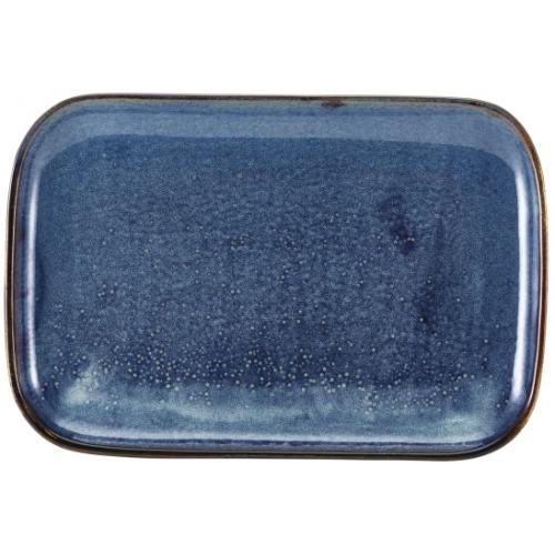 Plate - Rectangular - Terra Porcelain - Aqua Blue - 34.5cm (13.6&quot;)