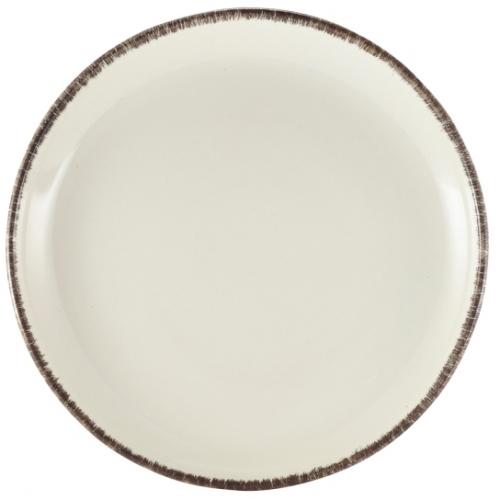 Coupe Plate - Terra Stoneware - Sereno - Grey - 24cm (9.5&quot;)