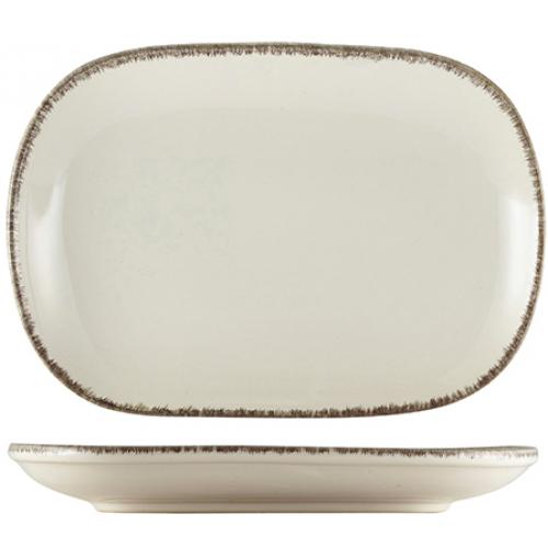 Plate - Rectangular - Terra Stoneware - Sereno - Grey - 24cm (9.5&quot;)