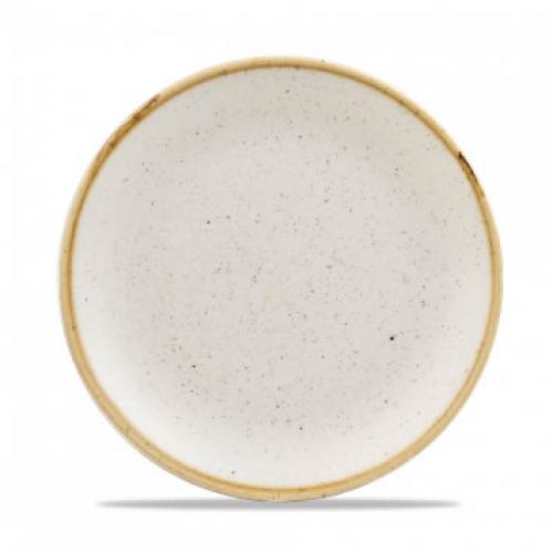 Coupe Plate - Churchill&#39;s - Stonecast&#174; - Barley White - 21.7cm (8.5&quot;)