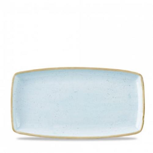 Plate - Oblong - Churchill&#39;s - Stonecast&#174; - Duck Egg Blue - 34.5cm (13.5&quot;)