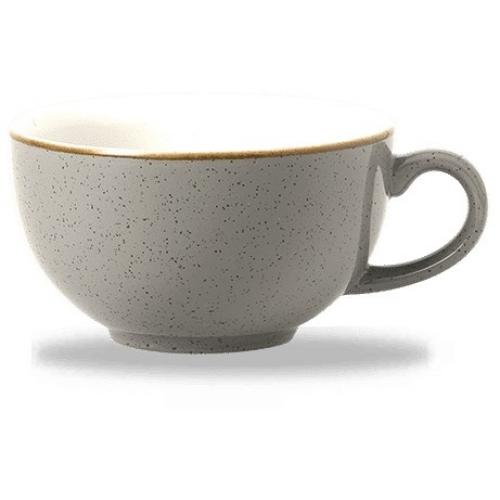 Cappuccino Cup - Churchill&#39;s - Stonecast&#174; - Peppercorn Grey - 28cl (10oz)
