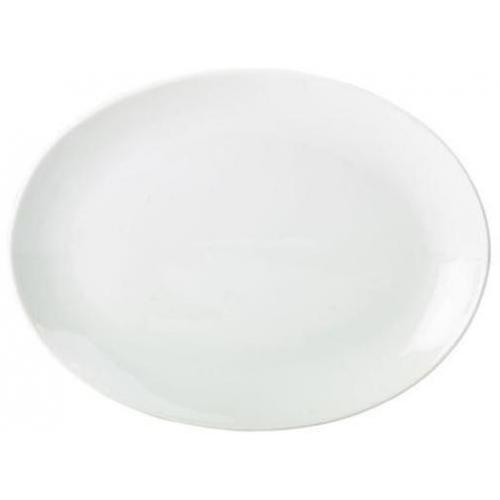Plate - Oval - Porcelain - 21cm (8.25&quot;)