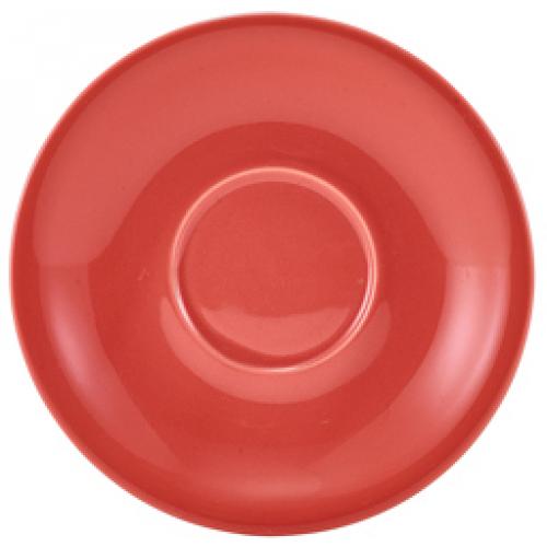 Saucer - Porcelain - Coral - 13.5cm (5.25&quot;)
