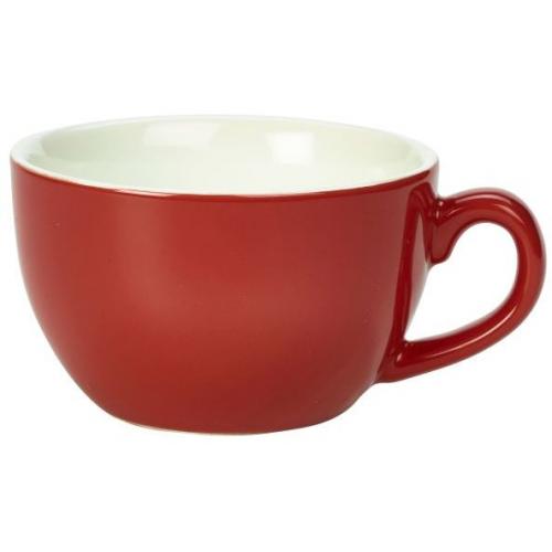 Beverage Cup - Bowl Shaped - Porcelain - Red - 25cl (8.75oz)