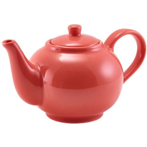 Teapot - Porcelain - Coral - 45cl (15.75oz)