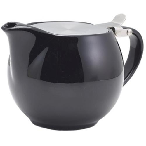 Teapot with Infuser - Porcelain - Black - 50cl (17.5oz)